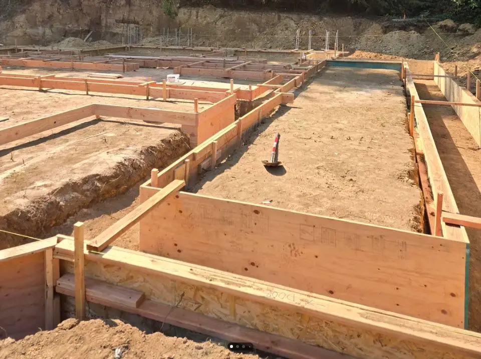 Forming Exterior Walls for Concrete Pour